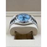 RLX Day-Date "President" 40mm Platinum Ice Blue Index Dial - 228236 - Image 5