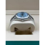 RLX Day-Date "President" 40mm Platinum Ice Blue Index Dial - 228236 - Image 8