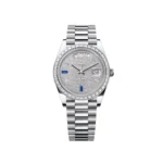 RLX Day-Date 40mm 228396TBR-0021 Diamonds Sapphires Dial