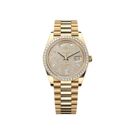 RLX Day-Date 40mm 228398TBR-0036 Diamond Paved Dial President Watch