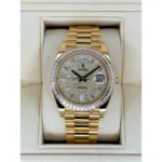 RLX Day-Date 40mm 228398TBR-0036 Diamond Paved Dial President Watch - Image 2