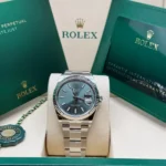 RLX Datejust 36mm 126234 Mint Green Dial Jubilee Bracelet Watch - Image 9