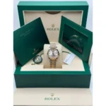 RLX Datejust m278273-0019/0020 31mm Silver Dial Stainless Steel and Yellow Gold Oyster Watch - Image 9