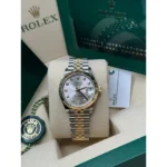 RLX Datejust m278273-0019/0020 31mm Silver Dial Stainless Steel and Yellow Gold Oyster Watch - Image 8