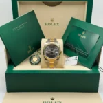 RLX Datejust 41mm 126333 Two-Tone Yellow Gold Fluted Bezel "Wimbledon" Dial Oyster - Image 11