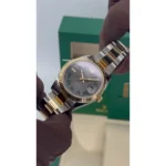RLX Datejust 41mm 126333 Two-Tone Yellow Gold Fluted Bezel "Wimbledon" Dial Oyster - Image 12