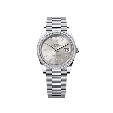 RLX Day-Date 40mm 228396TBR-0011 Silver Diamonds Dial