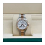 RLX Datejust m278241-0031/0032 31mm Silver Floral Motif Dial Oyster Bracelet Watch - Image 3