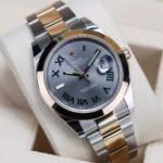 RLX Datejust 41mm 126303 Slate Roman Oyster Steel and Yellow Gold Mens Watch - Image 6