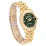 RLX Datejust m278278-0046 Olive Green Floral Motif 31mm President Bracelet Watch - Image 2