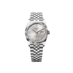 RLX Datejust 36mm 126234 White Roman Dial Oyster Stainless Steel Mens