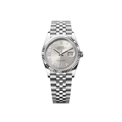RLX Datejust 36mm 126234 White Roman Dial Oyster Stainless Steel Mens