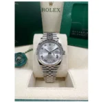 RLX Datejust 36mm 126234 White Roman Dial Oyster Stainless Steel Mens - Image 3