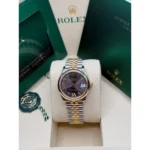 RLX Datejust m278243-0013/0014 31mm Dark Grey Dial Yellow Rolesor Oyster Watch - Image 11