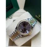 RLX Datejust m278243-0013/0014 31mm Dark Grey Dial Yellow Rolesor Oyster Watch - Image 17