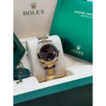 RLX Datejust m278243-0013/0014 31mm Dark Grey Dial Yellow Rolesor Oyster Watch - Image 5