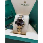 RLX Datejust m278243-0013/0014 31mm Dark Grey Dial Yellow Rolesor Oyster Watch - Image 6