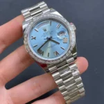 RLX Day-Date 40mm 228396TBR-0030 Ice Blue Roman Dial - Image 6