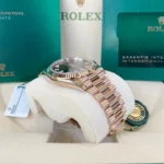 RLX Day-Date "President" 40mm Everose Eisenkiesel Diamond Baguette Dial - 228235 - Image 5