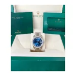 RLX Day-Date 40mm 228349RBR-0005 Bright Blue Dial President Bracelet - Image 7
