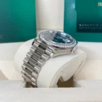 RLX Day-Date 40mm 228349RBR-0005 Bright Blue Dial President Bracelet - Image 5