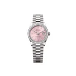 RLX Datejust m278289RBR-0013 Pink Dial White Gold President Watch