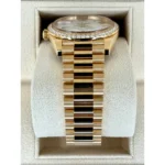 RLX Day-Date "President" 40mm Yellow Gold White Roman Dial Diamond Bezel - 228348rbr - Image 5