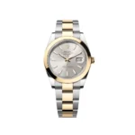 RLX Datejust 41mm 126303 Silver Index Oyster Steel and Yellow Gold Mens Watch