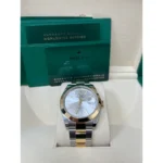 RLX Datejust 41mm 126303 Silver Index Oyster Steel and Yellow Gold Mens Watch - Image 3