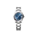 RLX Datejust m278344-0035/0036 Bright Blue Dial 31mm Domed Diamond Oyster Watch