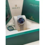 RLX Datejust m278344-0035/0036 Bright Blue Dial 31mm Domed Diamond Oyster Watch - Image 11