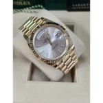 RLX Day-Date "President" 40mm Yellow Gold Silver Index Dial - 228238 - Image 3