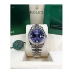 RLX Datejust 36mm 126234 Datejust Aubergine Purple Diamond Roman Oyster Stainless Steel - Image 10