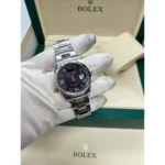 RLX Datejust 36mm 126234 Datejust Aubergine Purple Diamond Roman Oyster Stainless Steel - Image 12
