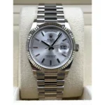 RLX Day-Date "President" 40mm Silver Diamonds Dial 228236-0002 - Image 2