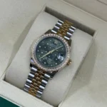 RLX Datejust m278383-0031/0032 31mm Green Floral Dial Oyster Bracelet - Image 5