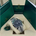 RLX Datejust 41mm 126300 Black Index Oyster 41mm Stainless Steel Watch - Image 4