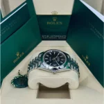 RLX Datejust 41mm 126300 Black Index Oyster 41mm Stainless Steel Watch - Image 6