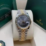 RLX Datejust 36mm 126233 Wimbledon Slate Dial Oyster Bracelet Watch - Image 4