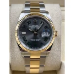 RLX Datejust 36mm 126233 Wimbledon Slate Dial Oyster Bracelet Watch - Image 9