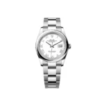 RLX Datejust 36mm 126200 Stainless Steel White Roman Dial Oyster