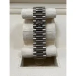 RLX Day-Date "President" 40mm White Gold Black Diamond Baguette Dial - 228239 - Image 7