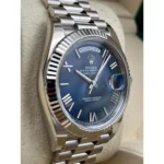 RLX Day-Date "President" 40mm White Gold Blue Roman Dial - 228239 - Image 3