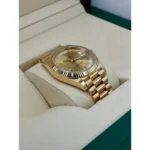RLX Day-Date "President" 40mm Yellow Gold Champagne Roman Numeral Dial - 228238 - Image 4