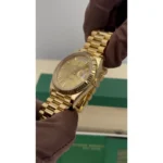 RLX Day-Date "President" 40mm Yellow Gold Champagne Roman Numeral Dial - 228238 - Image 8