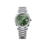 RLX Day-Date 40mm 228396TBR-0020 Green Roman Dial