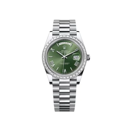 RLX Day-Date 40mm 228396TBR-0020 Green Roman Dial