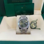 RLX Day-Date 40mm 228396TBR-0020 Green Roman Dial - Image 8
