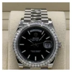 RLX Day-Date 40mm 228349RBR-0002 Bright Black Dial President Bracelet - Image 2