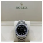 RLX Day-Date 40mm 228349RBR-0002 Bright Black Dial President Bracelet - Image 3